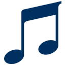 Blue Music Note